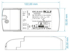 LED Netzteil dimmbar - 12V 25W 2.08A - geeignet für 12V LED-Beleuchtung