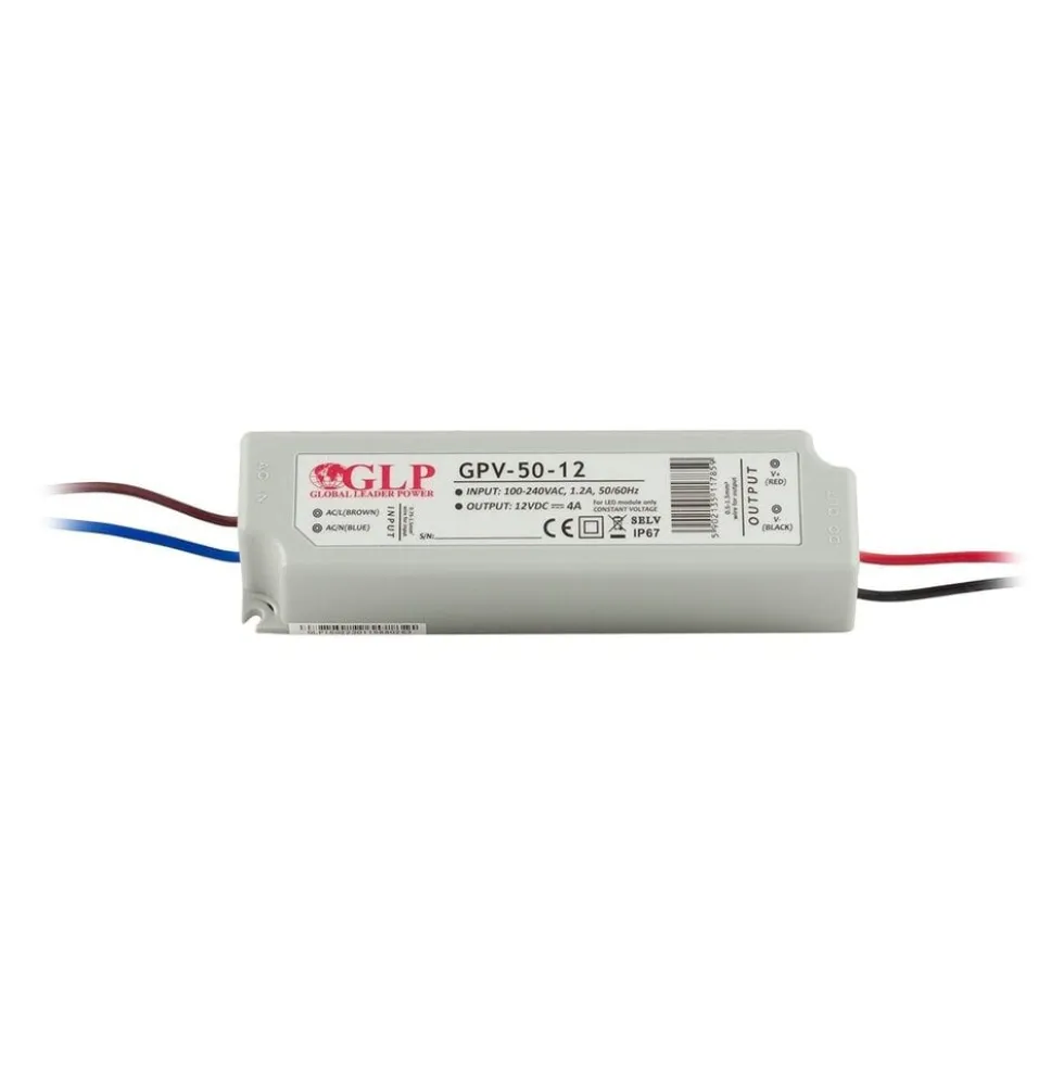 LED Netzteil - 12V 48W 2A - IP67 wasserdicht