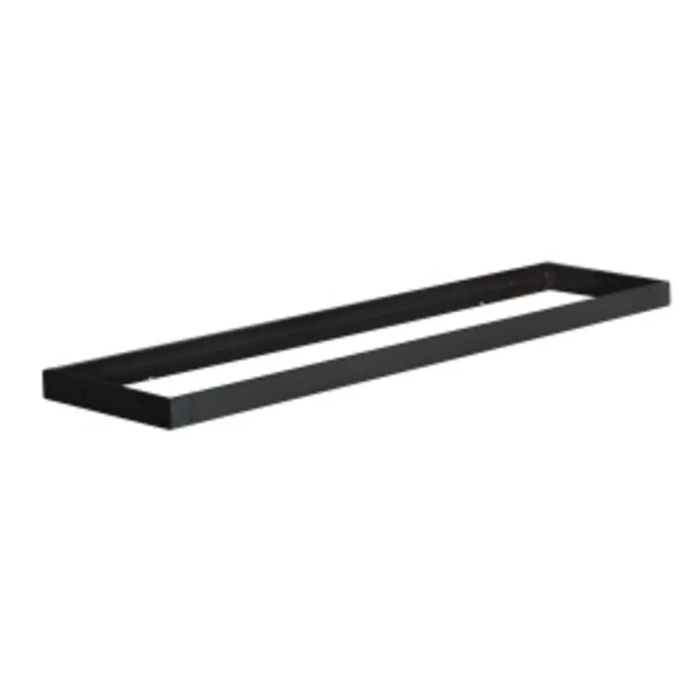 LED Panel Aufbau - 120x30cm Rahmensystem - Schwarzes Aluminium - 7cm hoch