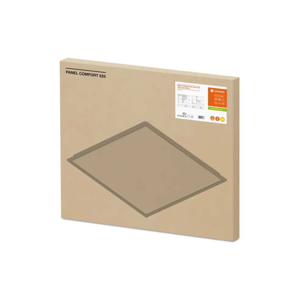 LED Panel Comfort Aluminium Weiß 28W 3640lm - 830 Warmweiß | 62.5x62.5cm - UGR < 19