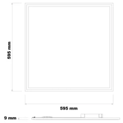 LED Panel - IP65 wasserdicht - 60x60cm - 4000K 830 - 36W 4320Lm - flimmerfrei