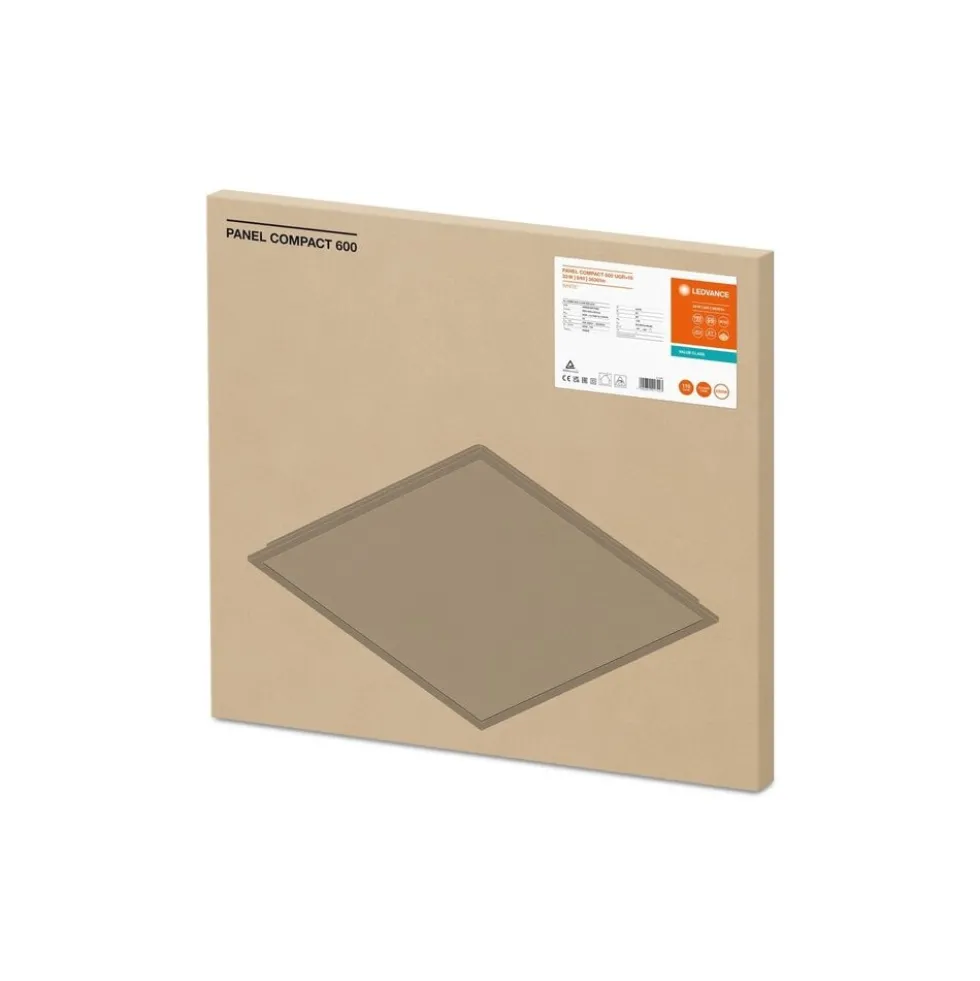 LED Panel Kompakt Aluminium Weiß 33W 3630lm - 840 Kaltweiß | 60x60cm - UGR < 19