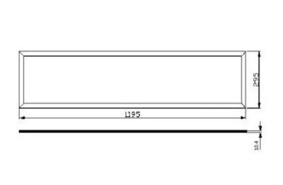 LED Panel 36W 4320lm - 120x30cm - UGR <22 | 3000K-4000K-6000K | 5 Jahre Garantie