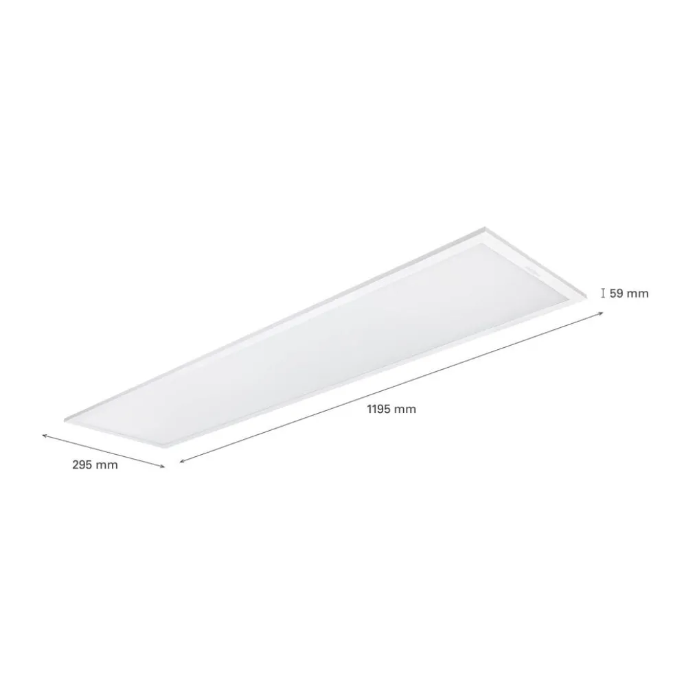 LED Panel 120x30cm - Backlit Plus G2 RC009B 34S OC - 28W 3400Lm - 4000K 840 Neutralweiß | UGR19 Prisma - 2 Jahr Garantie