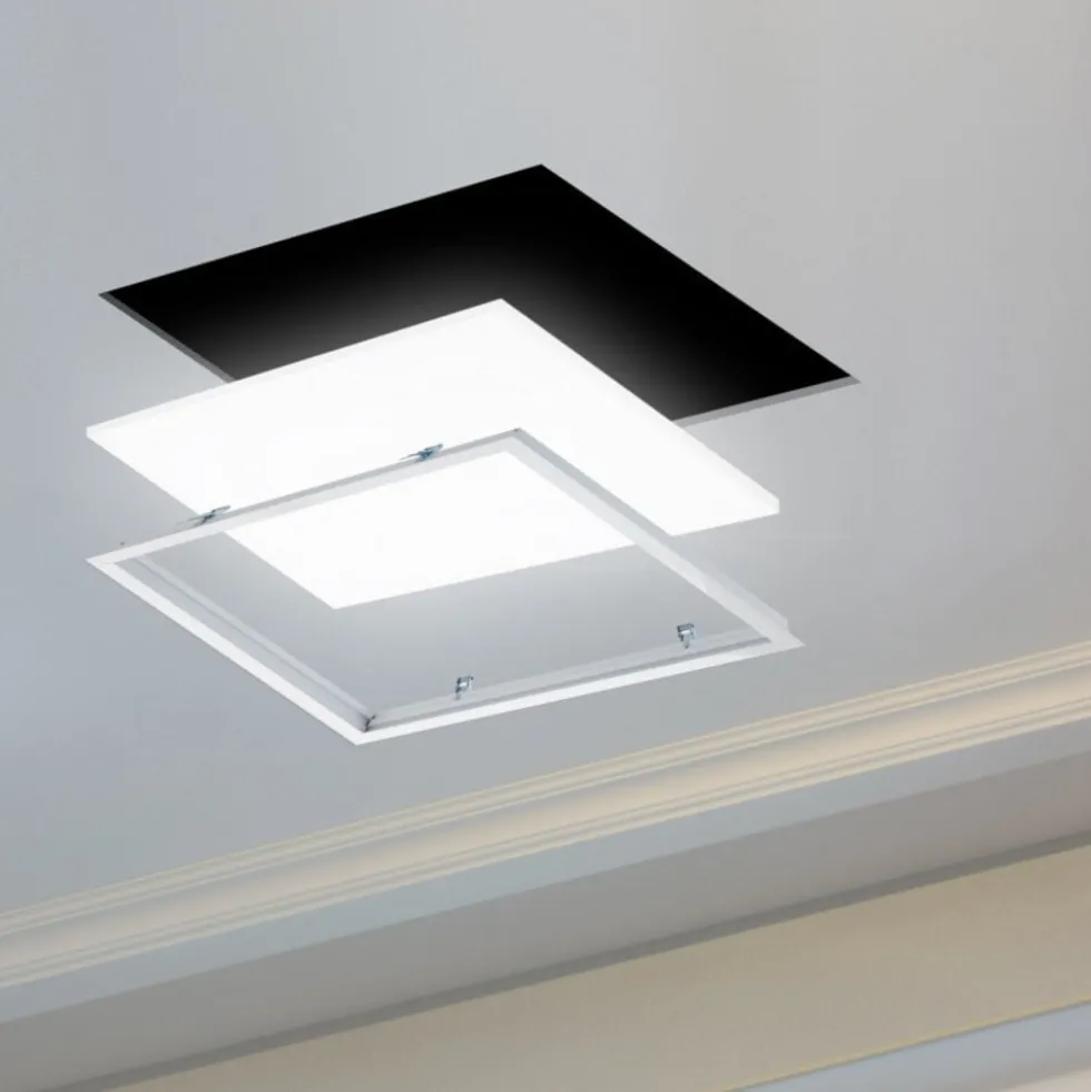 LED Panel - 120x30cm Rahmensystem - Weiß Aluminium