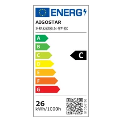 LED Panel 62x62cm - 28W 180lm p/w - 3000K 830 - Backlit