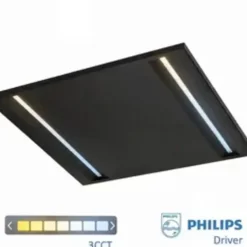 LED Panel 60x60 Louvre Schwarz - 40W - 4630lm UGR16 - Philips Treiber