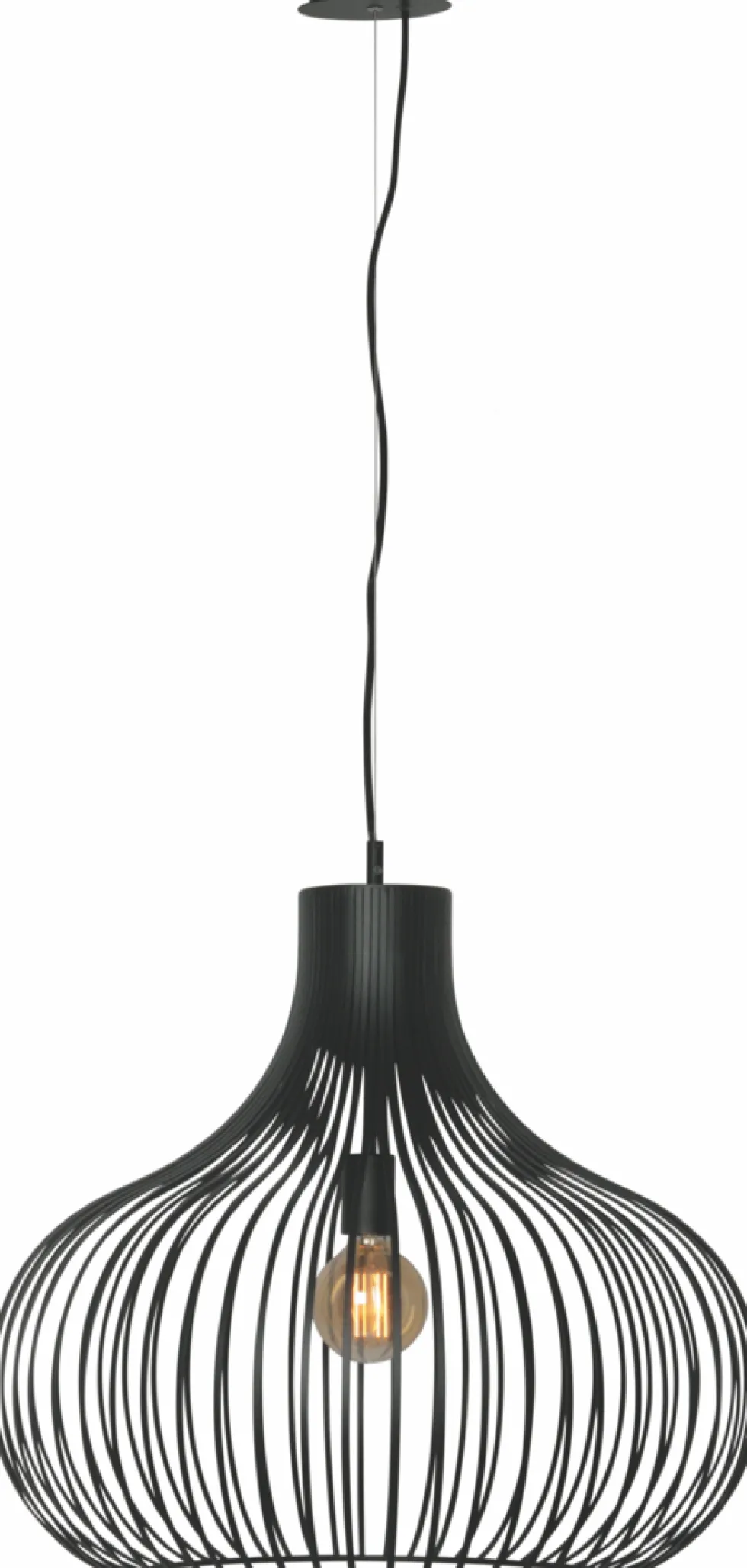 LED Pendelleuchte Aglio 60cm Schwarz