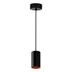 LED Pendelleuchte Schwarz Gold CHLOE - 1x GU10 Fassung
