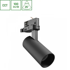 LED 3-Phasen Stromschienenstrahler Andromeda Prime Tracklight 3CCT - 8W Schwarz 25°