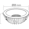 LED QUANTUM Einbauspot dimmbar 1-10V - 7W 100Lm pro Watt - 4000K