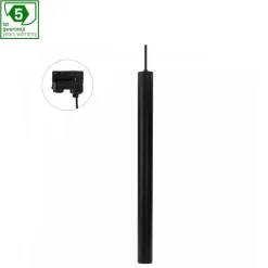 LED Railspot 3F - Pendelleuchte - Schwarz - Chloe Slim - GU11/MR11-Fassung - 40X500MM