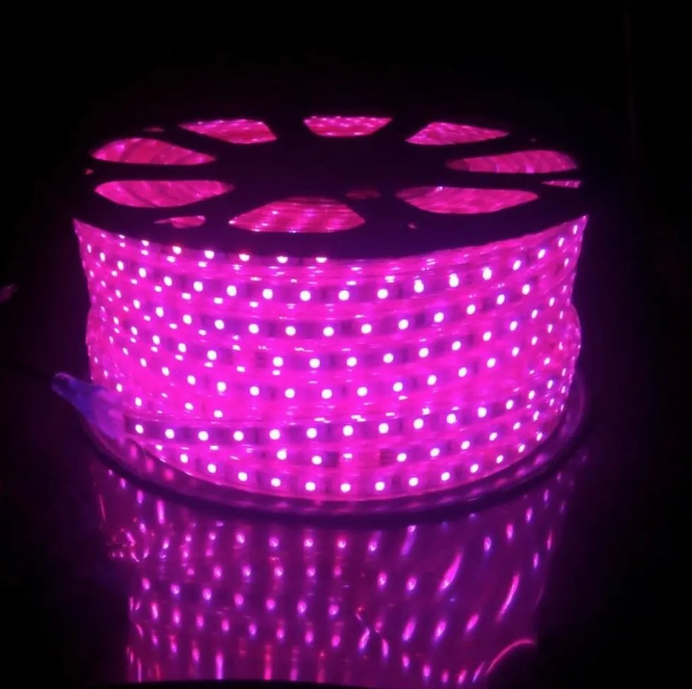 LED RGB Leuchtband flach - 15 Meter - Fernbedienung optional - funktioniert direkt mit 230V