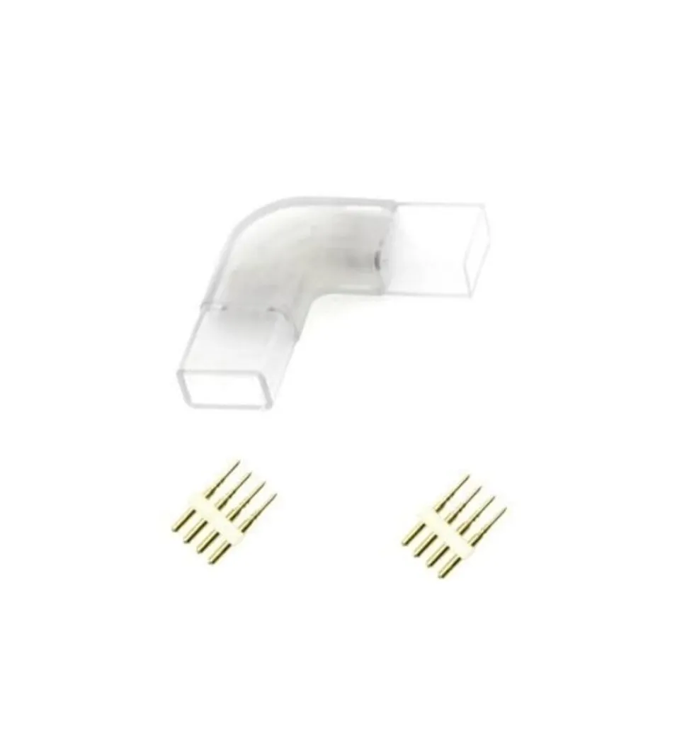 LED RGB Leuchtband 4 Pin Verbinder Eckverbindung L-Verbinder