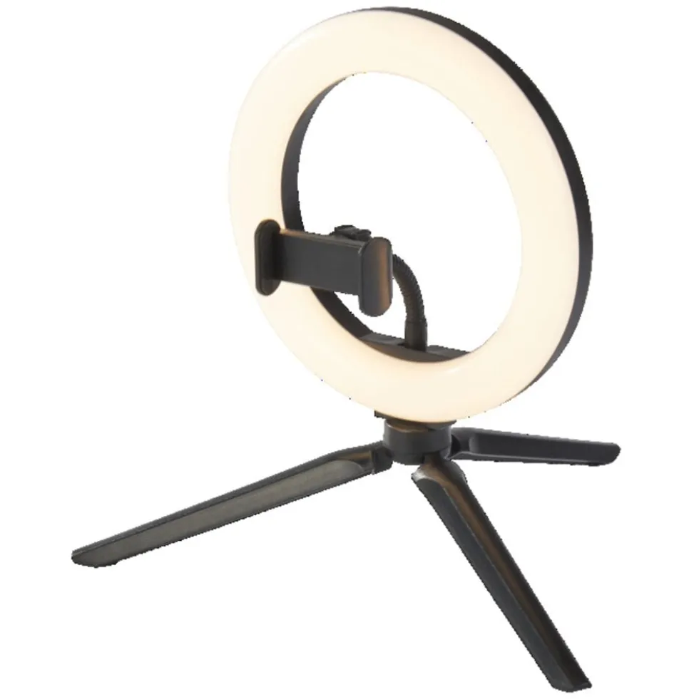 LED-Ringlicht mit Stativ - 190 mm USB-Anschluss dimmbar 10W | 3000–5800 K - 400–500 lm