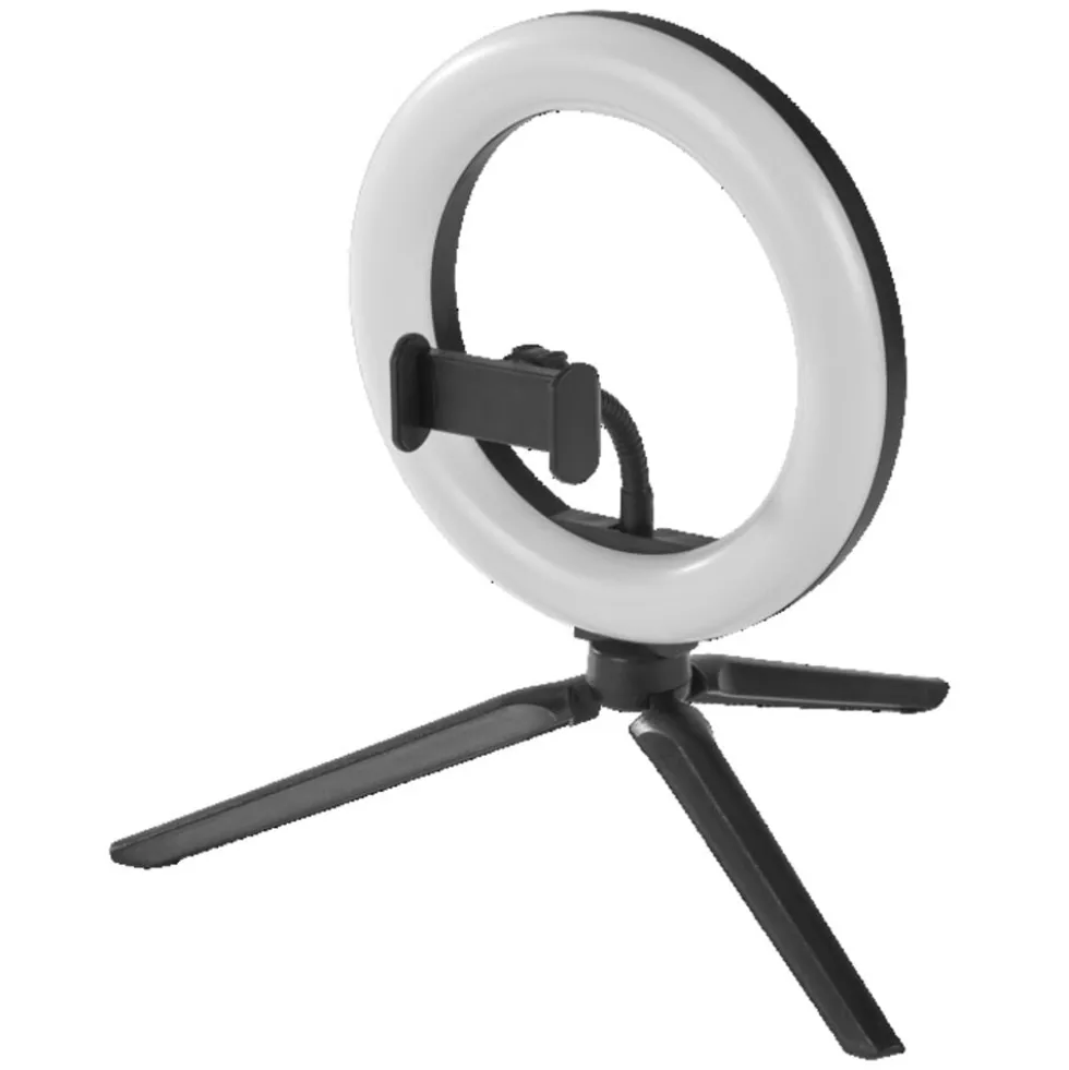 LED-Ringlicht mit Stativ - 190 mm USB-Anschluss dimmbar 10W | 3000–5800 K - 400–500 lm