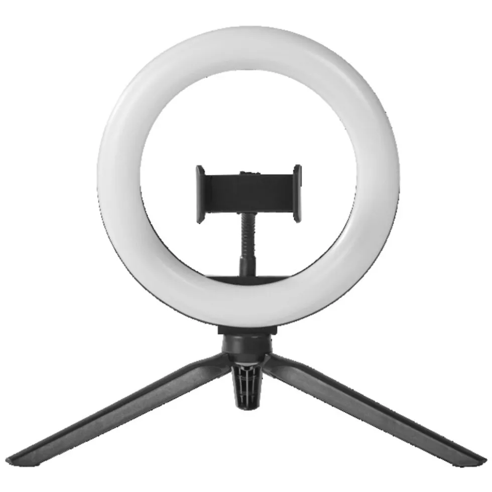 LED-Ringlicht mit Stativ - 190 mm USB-Anschluss dimmbar 10W | 3000–5800 K - 400–500 lm