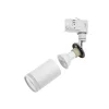 LED Schienenstrahler Mini Weiß mit opalem Ring - 3-Phase universal - GU10 Fassung