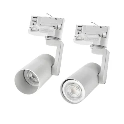 LED Schienenstrahler weiß - 3-Phase universal - GU10 Fassung