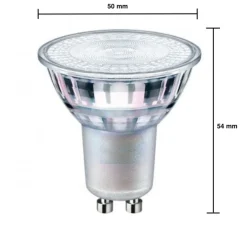 LED Spot dimmbar - GU10 3W - 2700K Warmweiß - Glasgehäuse