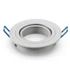 LED Spot Einbaurahmen für GU10 / MR16 - 75mm - weiß - rund - schwenkbar - Einbaugröße 92mm