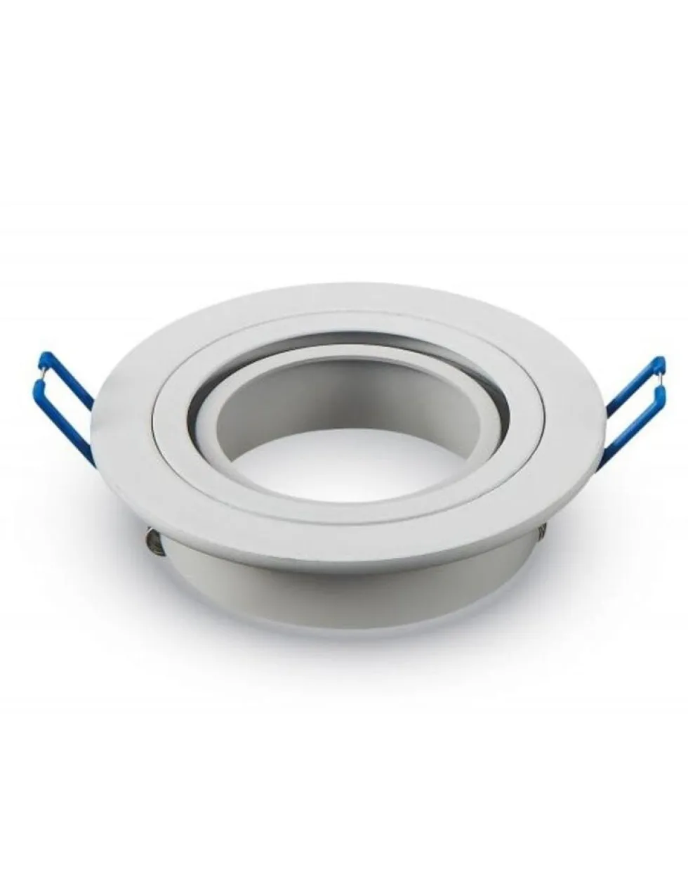 LED Spot Einbaurahmen für GU10 / MR16 - 75mm - weiß - rund - schwenkbar - Einbaugröße 92mm