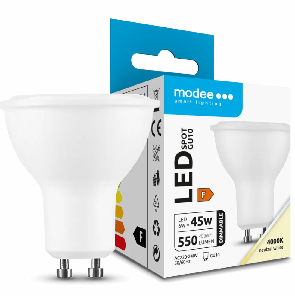 LED Spot GU10 - dimmbar - 6W entspricht 50W - 4000K Neutralweiß