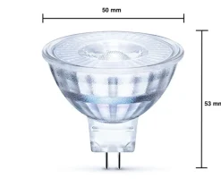 LED Spot GU5.3 - MR16 LED - 3W entspricht 25W - 4000K Neutralweiß - Glasgehäuse