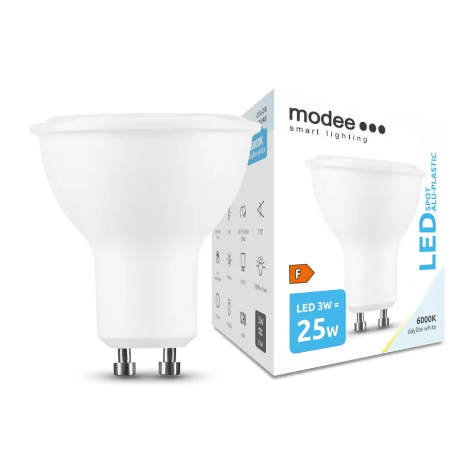LED Spot GU10 - 2,8W entspricht 25W - 6000K Tageslichtweiß