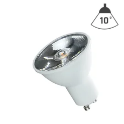 LED Spot GU10 - 6W entspricht 40W - 6000K Tageslichtweiß - 10° Abstrahlwinkel
