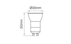 LED Spot Ø35mm - GU10 / GU11 - 4W entspricht 20W - 6000K Tageslichtweiß - Keramik