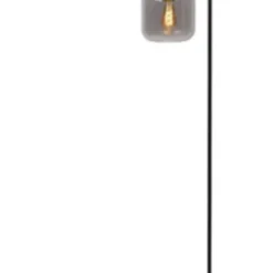 LED-Stehleuchte – JOANET – Ø 19 cm – 1xE27 – Rauchglas