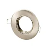LED Strahler Einbaurahmen für GU10 / MR16 - 80mm - Edelstahl - rund - schwenkbar - Außenmaß 92 mm