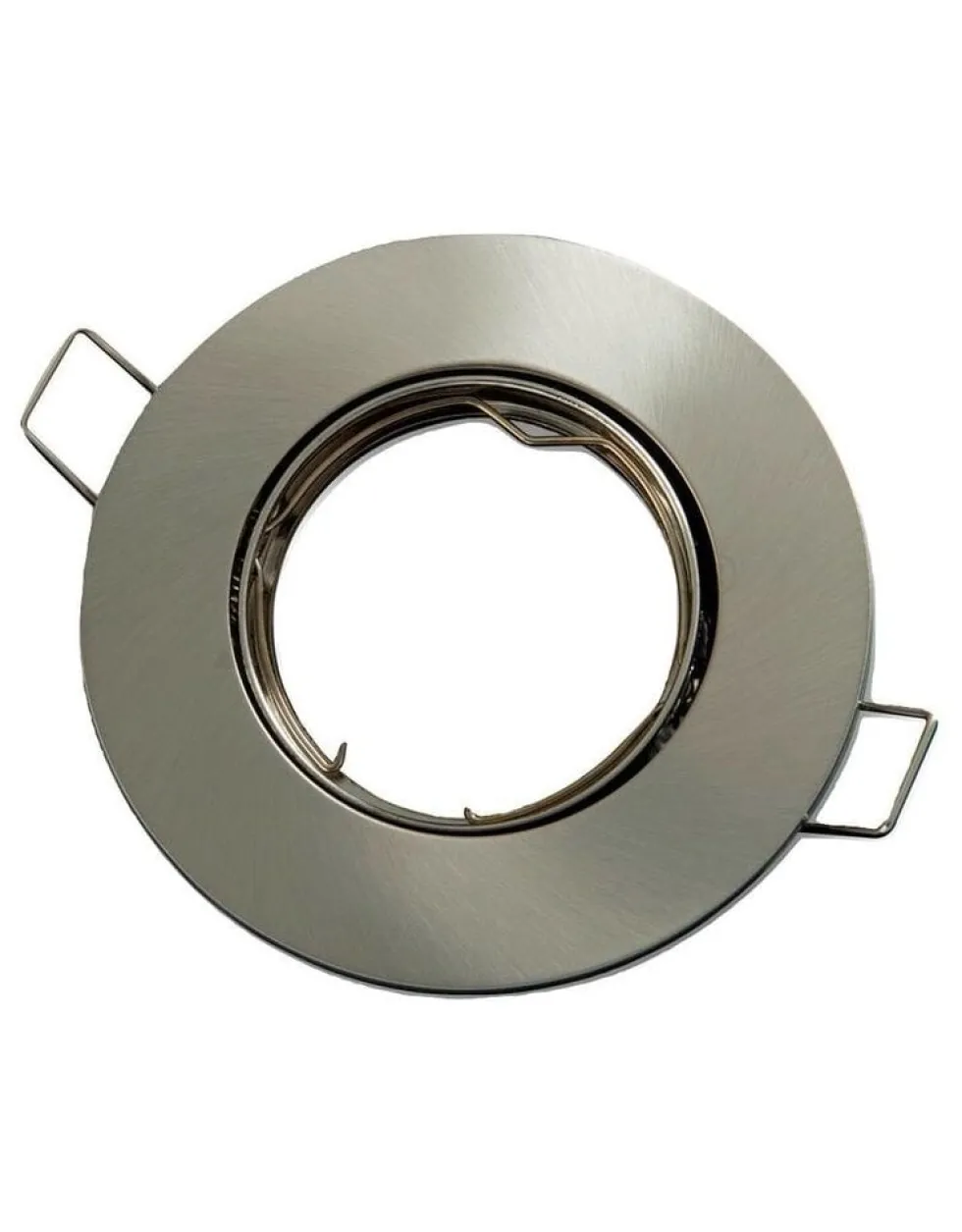 LED Strahler Einbaurahmen für GU10 / MR16 - 80mm - Edelstahl - rund - schwenkbar - Außenmaß 92 mm