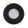 LED Strahler Einbaurahmen Schwarz rund - Badezimmer IP44 - Sägegröße 73mm - Außengröße 83mm