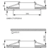 LED Strahler Einbaurahmen Schwarz - Sägegröße 70-75mm Außengröße 82x82mm