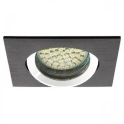 LED Strahler Einbaurahmen Schwarz - Sägegröße 70-75mm Außengröße 82x82mm