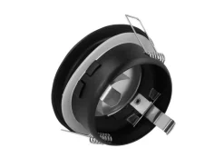 LED Strahler Einbaurahmen Weiß rund - Badezimmer IP44 - Sägegröße 73mm - Außengröße 83mm