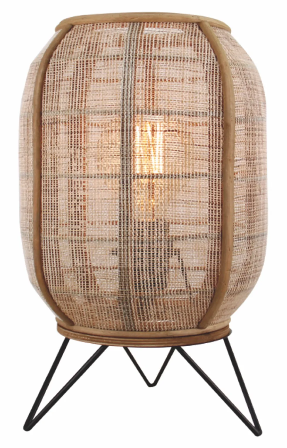 LED Tischleuchte MAGLIA 32cm Braun