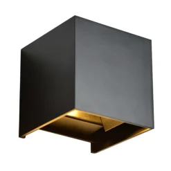LED Wandlampe Up and Down - IP65 - 2x3W dimmbar - 3000K Warmweiß - einstellbarer Abstrahlwinkel