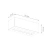 LED Wandleuchte Beton VEGA 30 - 1 x E27 Fassung - exkl. LED's