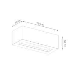 LED Wandleuchte Beton VEGA 30 - 1 x E27 Fassung - exkl. LED's