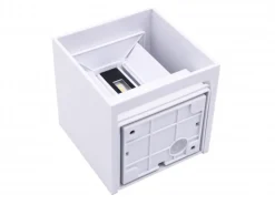 LED Wandleuchte IP54 - 100MM Cubus Weiß - 6W 450Lm - Up and Down light - Abstrahlwinkel anpassbar - Lichtfarbe optional