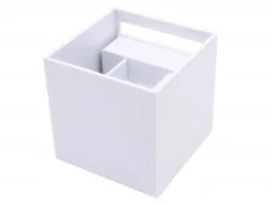 LED Wandleuchte IP54 - 100MM Cubus Weiß - 6W 450Lm - Up and Down light - Abstrahlwinkel anpassbar - Lichtfarbe optional