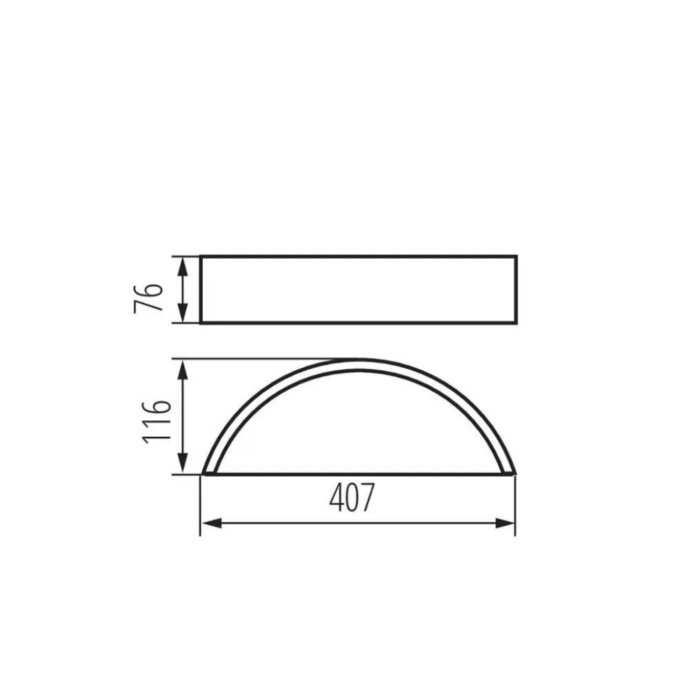 LED Wandleuchte JASMIN - E27 Fassung