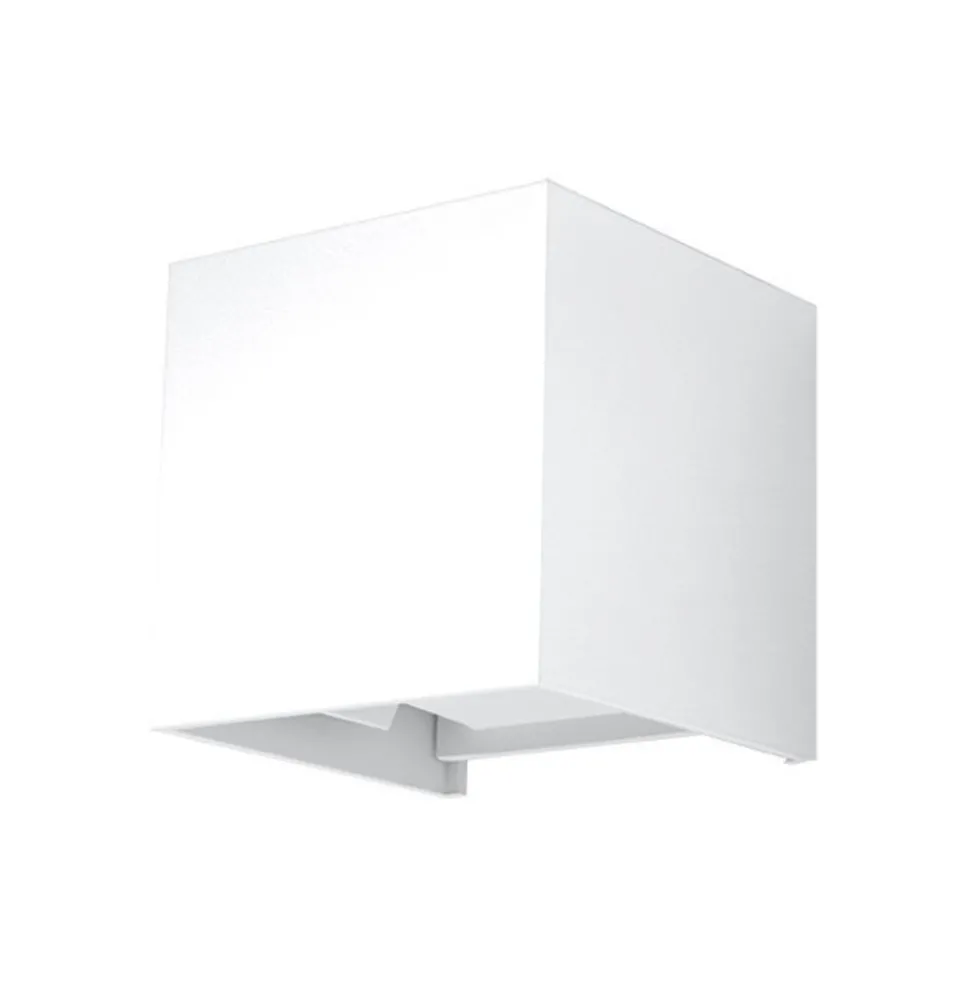 LED Wandleuchte LUCA Weiß - IP54 - 6W - 3000K Warmweiß
