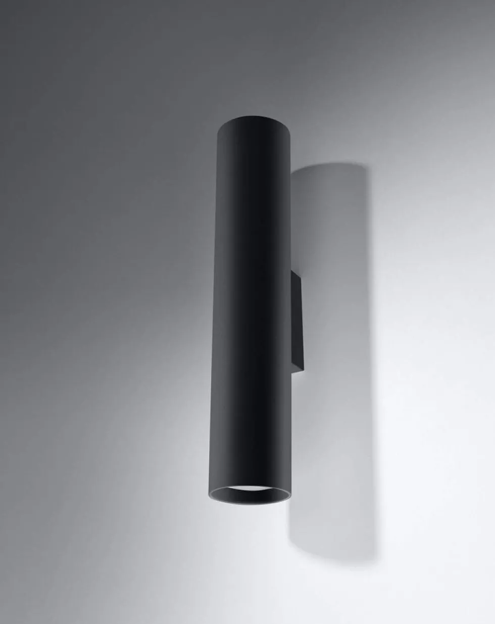LED Wandleuchte Mattschwarz LOOPEZ - 1 x GU10 Fassung - exkl. LED's