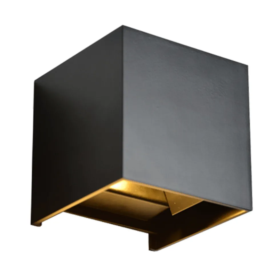 LED-Wandleuchte, nach oben und unten gerichtet – 6 W, dimmbar – 2700 K – 827 mm – Schutzart IP54 – 101 x 101 x 101 mm
