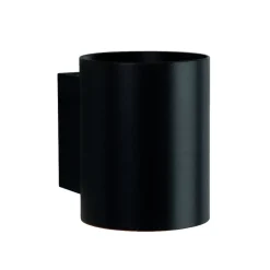 LED Wandleuchte rund - Mattschwarz mit G9 Fassung - 100x80x100mm