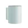 LED Wandleuchte rund - Mattweiß mit G9 Fassung - 100x80x100mm